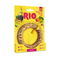 Rio Happy ring Parakeets / Лакомство-игрушка Рио для средних попугаев Веселое колечко с фруктами
