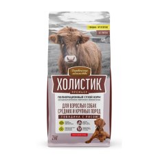 Деревенские лакомства Холистик Премьер / Сухой корм для взрослых собак Средних и Крупных пород Говядина с рисом