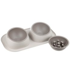 Homepet Frost Touch Maxi / Миска Хоумпет для животных Двойная 2 х 450 мл