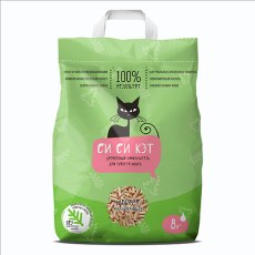 СиСиКэт / Наполнитель для кошачьего туалета Впитывающий Древесный