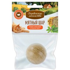 Деревенские лакомства / Мятный шар для кошек Календула Корень солодки