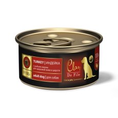 Clan De File / Влажный корм Консервы Клан для собак Индейка (цена за упаковку)
