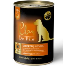 Clan De File / Консервы Клан для собак Курица (цена за упаковку)