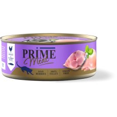 Prime Meat Chicken & Scomber fillet in jelly / Консервы Прайм Мит для взрослых кошек Курица со скумбрией в желе (цена за упаковку)
