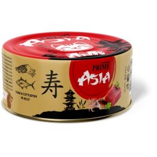 Prime Asia Tuna & Cuttlefish in jelly / Консервы Прайм Азия для взрослых кошек Тунец с каракатицей в желе (цена за упаковку)