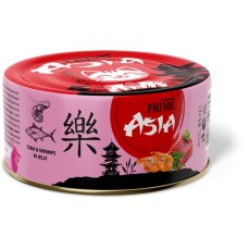 Prime Asia Tuna & Shrimps in jelly / Консервы Прайм Азия для взрослых кошек Тунец с креветками в желе (цена за упаковку)