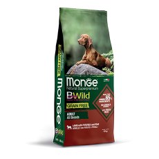 Monge Dog BWild Grain Free Adult All Breeds Lamb Potatoes Peas / Сухой Беззерновой корм Монж Бивайлд для взрослых собак всех пород Ягненок картофель горох