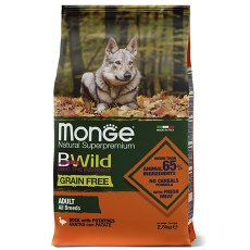 Monge Dog BWild Grain Free Adult All Breeds Duck / Сухой Беззерновой корм Монж Бивайлд для взрослых собак всех пород Утка картофель