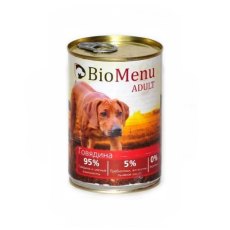 BioMenu Adult Консервы для Собак Говядина Цена за упаковку 410x12