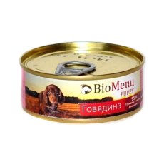 BioMenu Puppy Консервы для Щенков Говядина Цена за упаковку 100x24