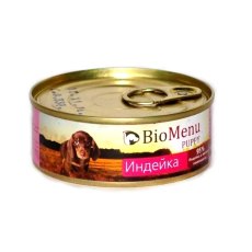 BioMenu Puppy Консервы для Щенков Индейка Цена за упаковку 100x24