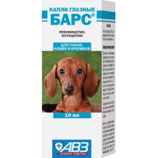 АгроВетЗащита Барс / Капли Глазные для собак и кошек Профилактика и лечение болезней глаз