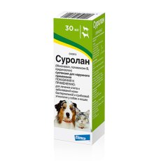 Elanco Суролан капли для лечения отитов у собак и кошек