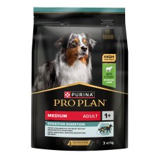 PRO PLAN OPTI DIGEST / Сухой корм ПРО ПЛАН для взрослых собак средних пород при чувствительном пищеварении с ягненком
