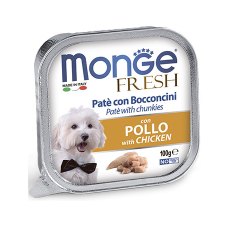 Monge Dog Fresh Chicken / Влажный корм Консервы Монж Фреш для взрослых собак Курица (цена за упаковку)