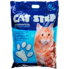 Cat Step Arctic Blue / Силикагелевый наполнитель Кэт Степ для кошачьего туалета с Синими гранулами