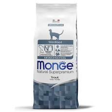 Monge Cat Monoprotein Sterilised Trout  / Сухой корм Монж Монопротеиновый для Стерилизованных кошек Форель