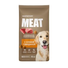 Мираторг Meat / Сухой корм для взрослых собак Средних и Крупных пород с сочной Говядиной
