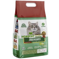 Homecat Ecoline / Комкующийся наполнитель Хоумкэт для кошачьего туалета аромат Яблоко