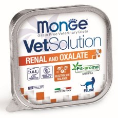 Monge VetSolution Renal and Oxalate / Ветеринарная диета Монж Ренал и Оксалат для кошек при ХПН и Профилактике образования оксалатов (цена за упаковку)