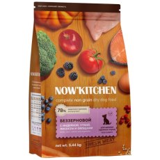 NOW KITCHEN Puppy Fresh Grain-free Turkey Duck&Salmon / Сухой Беззерновой корм Нау Китчен для Щенков Крупных пород Индейка Утка Лосось и овощи