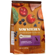 NOW KITCHEN Large Adult Fresh Grain-free Turkey Duck&Salmon / Сухой Беззерновой корм Нау Китчен для взрослых собак Крупных пород Индейка Утка Лосось и овощи