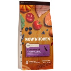 NOW KITCHEN Large Adult Fresh Grain-free Turkey Duck&Salmon / Сухой Беззерновой корм Нау Китчен для взрослых собак Крупных пород Индейка Утка Лосось и овощи