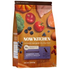NOW KITCHEN Senior Fresh Grain-free Turkey Duck&Salmon / Сухой Беззерновой корм Нау Китчен для взрослых собак Крупных пород старше 7 лет Индейка Утка Лосось и овощи