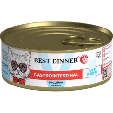 Best Dinner Exclusive Vet Profi Gastro Intestinal / Консервы Бест Диннер для кошек Паштет Индейка (цена за упаковку)