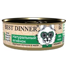 Best Dinner High Premium / Консервы Бест Диннер для собак Натуральный Ягненок (цена за упаковку)