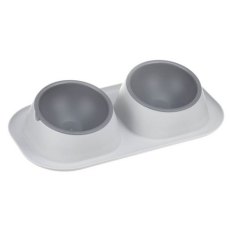 Homepet Frost Touch Mini / Миска Хоумпет для животных Двойная 2 х 200 мл