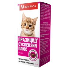 Apicenna ПРАЗИЦИД-СУСПЕНЗИЯ ПЛЮС для котят флакон шприц-дозатор