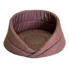 Homepet Релакс Leather №2 / Лежак Хоумпет для домашних животных 55 см х 55 см х 27 см лежак Микровелюр