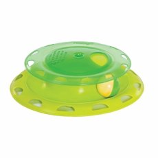 Homecat / Игрушка Хоумкэт для кошек трек пластиковый с мячиком и контейнером для кошачьей мяты