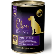 Clan De File / Консервы Клан для собак Ягненок (цена за упаковку)