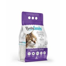 BentySandy Lavender / Комкующийся наполнитель Бенти Сэнди для кошачьего туалета с ароматом Лаванды