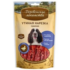 Деревенские лакомства 100% Мяса / Утиная нарезка сушеная для собак