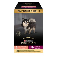 PRO PLAN OPTI SAVOUR / Влажный корм Паучи ПРО ПЛАН Ассорти вкусов для взрослых собак мелких пород с лососем и с уткой (цена за упаковку)