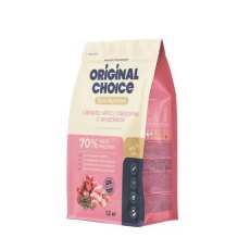 Original Choice Elite Nutrition Adult Mini / Сухой корм Ориджинал Чойс для собак мелких пород свежее мясо Говядины с Индейкой