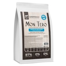 Mon Tero Superpremium Adult Mini Sensitive Digestion Duck & Salmon / Сухой корм Мон Теро для собак мелких пород с Чувствительным пищеварением Утка с лососем