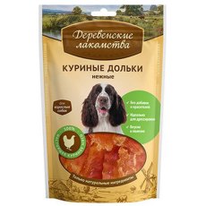 Деревенские лакомства 100% Мяса / Куриные дольки нежные для собак