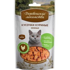 Деревенские лакомства / Кусочки Куриные нежные для кошек