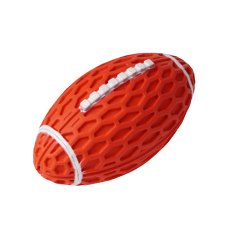 Homepet Silver Series / Игрушка Хоумпет для собак Мяч регби с пищалкой Каучуковый 14,5 см х 8,2 см х 7,9 см