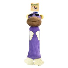 Homepet Seaside / Игрушка Хоумпет для собак Обезьяна плюшевая с пищалкой