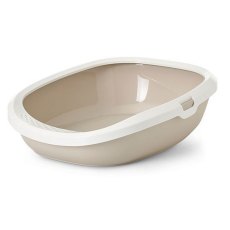 Savic Gizmo / Туалет-лоток Савик для кошек со съемным Бортом Мокка