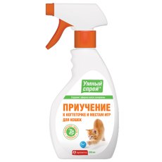 Apicenna УМНЫЙ СПРЕЙ приучение к когтеточке и местам для игр для кошек