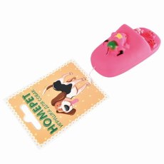 Homepet / Игрушка Хоумпет для собак Тапок красный с пищалкой винил