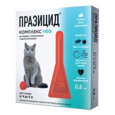 Apicenna ПРАЗИЦИД-КОМПЛЕКС НЕО капли на холку для кошек более 4 кг