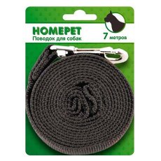 Homepet / Поводок Хоумпет для собак Брезентовый с карабином