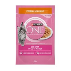 PURINA ONE KITTEN / Влажный корм Паучи Пурина УАН для котят с курицей (цена за упаковку)